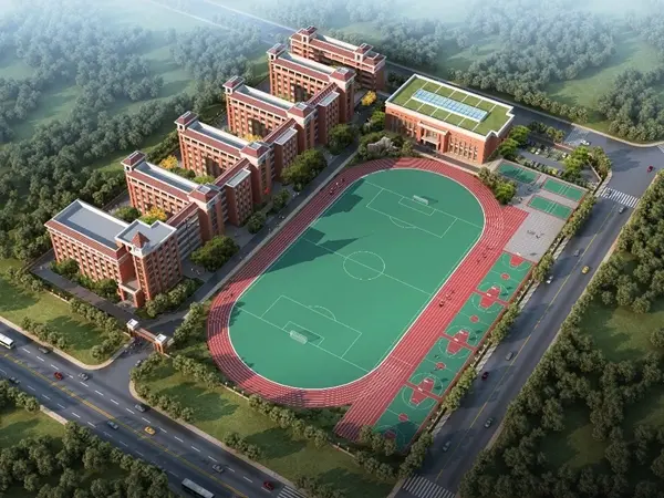 斗门区博雅中学效果图